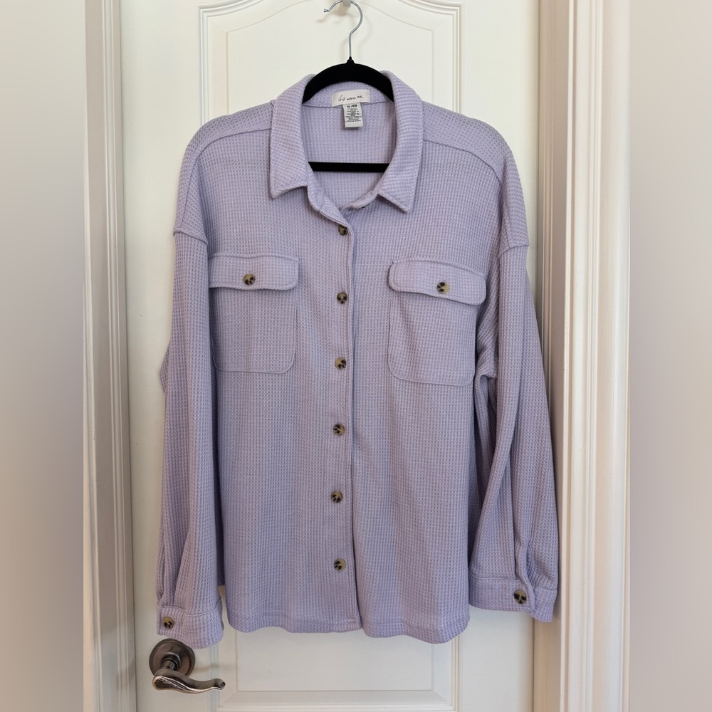 if it were me Light Purple Knit Top